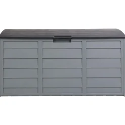 Beliani LOCARNO - Kussenbox - Grijs - 112 cm - Synthetisch materiaal