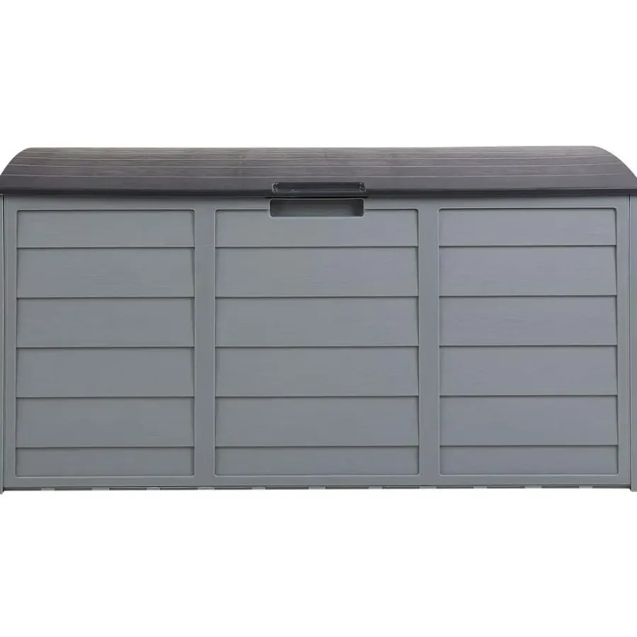 Beliani LOCARNO - Kussenbox - Grijs - 112 cm - Synthetisch materiaal