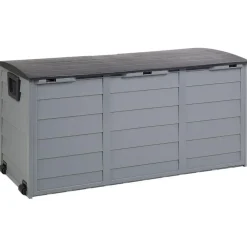 Beliani LOCARNO - Kussenbox - Grijs - 112 cm - Synthetisch materiaal