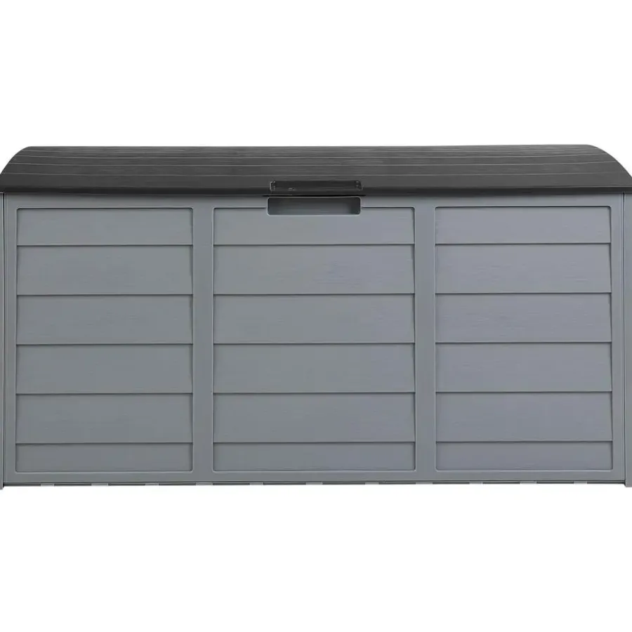 Kussenboxen-Beliani LOCARNO - Kussenbox - Grijs/Zwart - 112 cm - Synthetisch materiaal