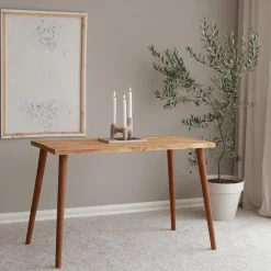 Bureaus-Emob Locelso bureau - 100% grenen massief hout - Beukenhouten poten - Eikenkleur
