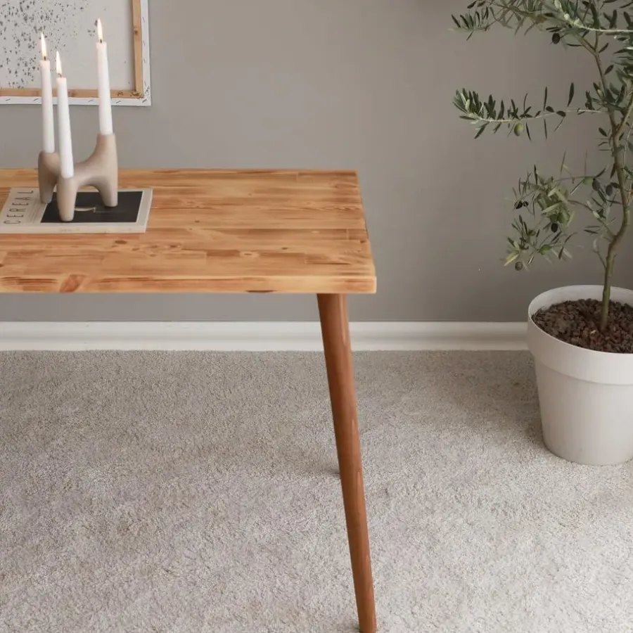 Bureaus-Emob Locelso bureau - 100% grenen massief hout - Beukenhouten poten - Eikenkleur