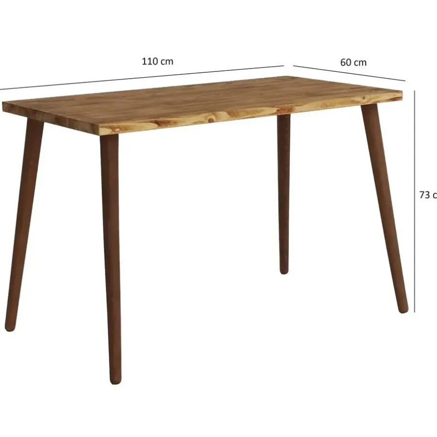Bureaus-Emob Locelso bureau - 100% grenen massief hout - Beukenhouten poten - Eikenkleur