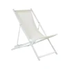 Kamperen En Outdoor-Beliani LOCRI II - Strandstoel - Wit/Beige - Polyester