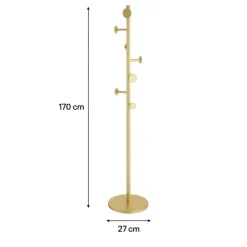 LOFT42 Bern staande kapstok - Goud - Metaal - 170x27