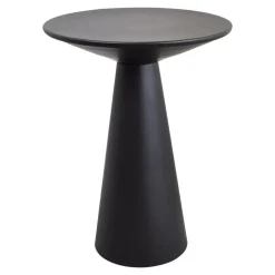 Loft24 LOFT42 Bijzettafel Ferry trompetvoet - Metaal - Zwart - 60x44