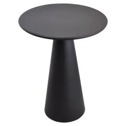 Loft24 LOFT42 Bijzettafel Ferry trompetvoet - Metaal - Zwart - 60x44