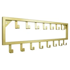 Kapstokken-Loft24 LOFT42 Bono Kapstok – Goud – Metaal – 15 haken - 80x26x4