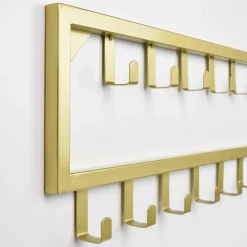Kapstokken-Loft24 LOFT42 Bono Kapstok – Goud – Metaal – 15 haken - 80x26x4