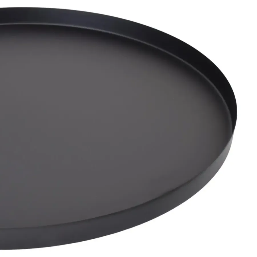Loft24 LOFT42 Brew Metalen rond Dienblad – Zwart – 60x60