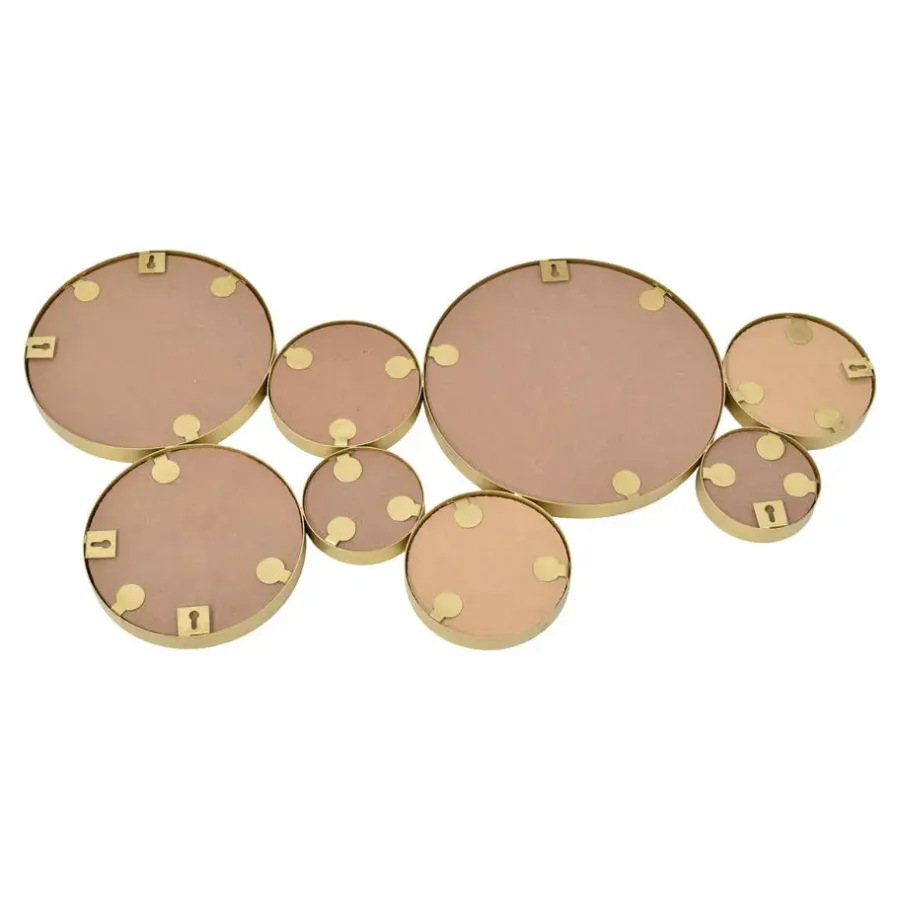 Spiegels-LOFT42 Bubbles Multi Spiegel - Metaal - Goud