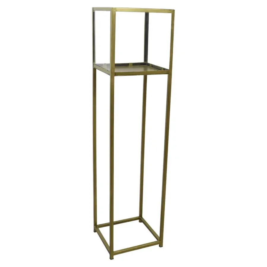 Loft24 LOFT42 Flint Staand Windlicht Antique Messing - Metaal
