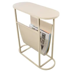 LOFT42 Frits Bijzettafel met Tijdschriften- of Krantenbak Beige