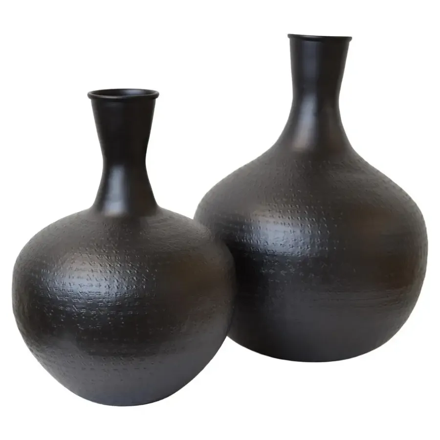 Vazen-Loft24 LOFT42 Gusto Small - Vaas - Zwart metaal -35x26
