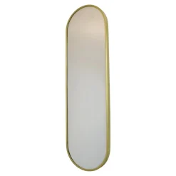 Spiegels-Loft24 LOFT42 Industry Passpiegel Ovaal - Goud - Metaal - 122x36