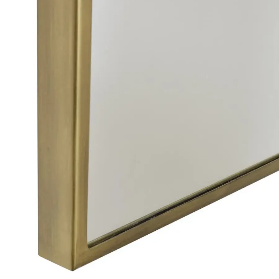 Spiegels-Loft24 LOFT42 Industry Rectangle Spiegel - Metaal - antiek Messing - 60x40x4