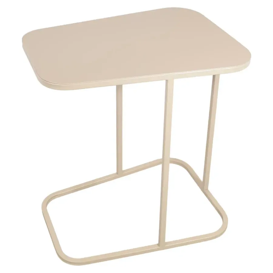 Loft24 LOFT42 Inris Bijzettafel - Metaal - Beige -51x35x55