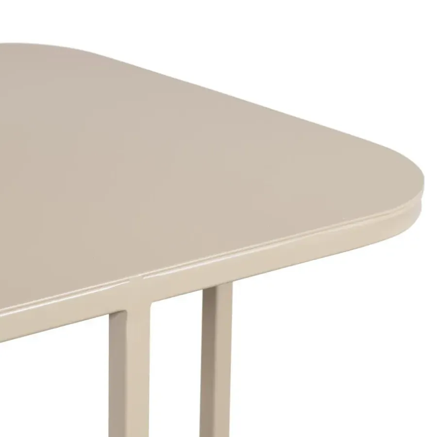 Loft24 LOFT42 Inris Bijzettafel - Metaal - Beige -51x35x55