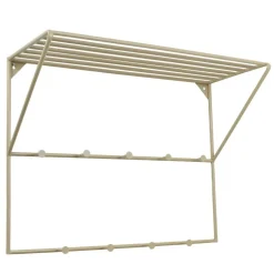 Loft24 LOFT42 Jasmin Kapstok – Beige – Metaal – 9 haken - 60x80x32