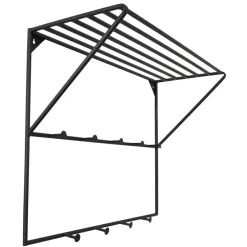 Loft24 LOFT42 Jasmin Kapstok – Zwart – Metaal – 9 haken - 60x80x32