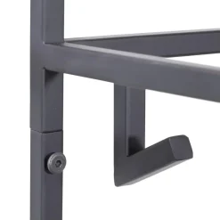 Kapstokken-LOFT42 Jip Kapstok - 12 haken - Metaal - Zwart - 100x80x33