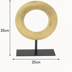 LOFT42 Joris Ornament op voet - Messing Metaal Ø25cm