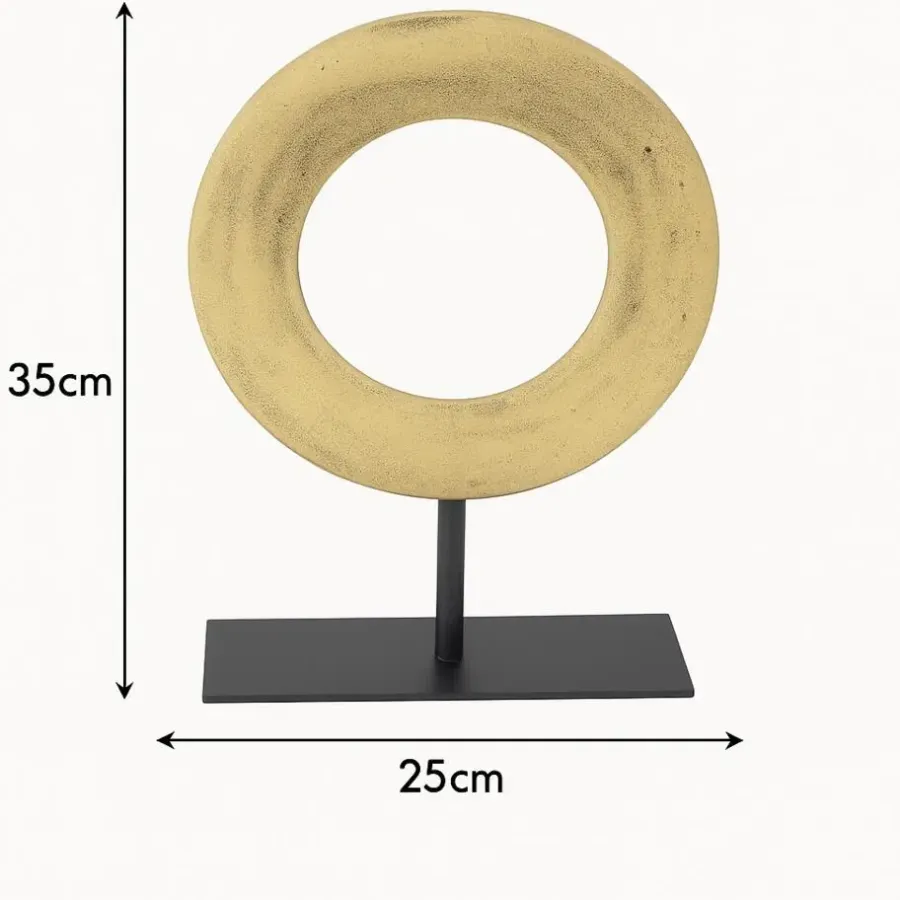 LOFT42 Joris Ornament op voet - Messing Metaal Ø25cm