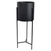 Loft24 LOFT42 Joy Plantenbak Rond - Metaal - Mat Zwart