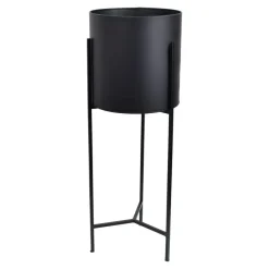 Loft24 LOFT42 Joy Plantenbak Rond - Metaal - Mat Zwart