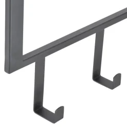Kapstokken-LOFT42 Kapstok Boris - Zwart – Metaal – 12 haken - 90x80x30
