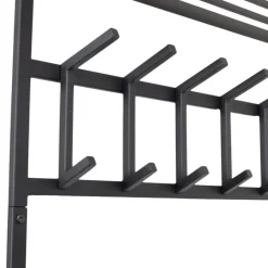 Loft24 LOFT42 Kapstok Jaimy - Zwart – Metaal – 6 dubbele haken - 80x80x30