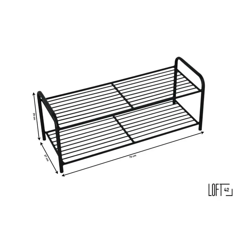 Loft24 LOFT42 Lace Schoenenrek - Metaal - Zwart