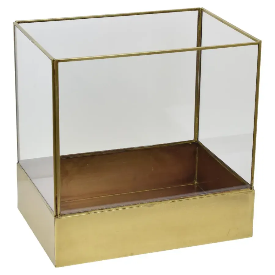 Loft24 LOFT42 Liva Large Windlicht - Goud - Metaal - 30x21x30