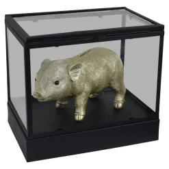 Beelden-Loft24 LOFT42 Showy Glazen Display Box Zwart - Metaal - (27x30x20)