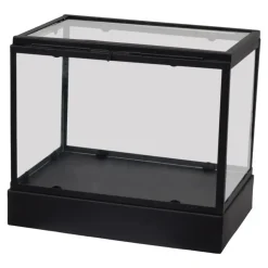 Beelden-Loft24 LOFT42 Showy Glazen Display Box Zwart - Metaal - (27x30x20)