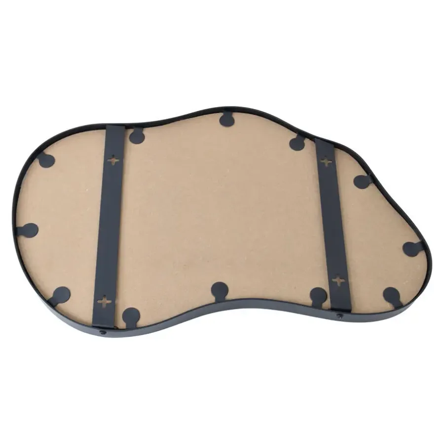 Spiegels-Loft24 LOFT42 Spiegel Sona1 - Organische vorm - Metaal - Zwart - 67x36