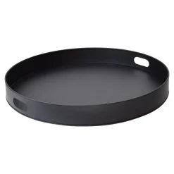Dienbladen-Loft24 LOFT42 Tray Metalen Dienblad – Zwart – Ø40 cm