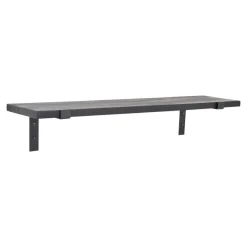Loft24 LOFT42 Wally Wandplank Zwart Mangohout - Industrieel - 70x16x1,6