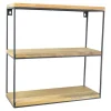 Wandrekken-Loft24 LOFT42 Wally Wandrek met Mangohout - Metaal - 45x45x18