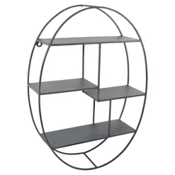Wandrekken-Loft24 LOFT42 Wally Wandrek Ovaal - Metaal - Mat Zwart - 50x70x15