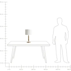 Tafellampen-Leen Bakker LOKY - Tafellamp - Messing - Metaal