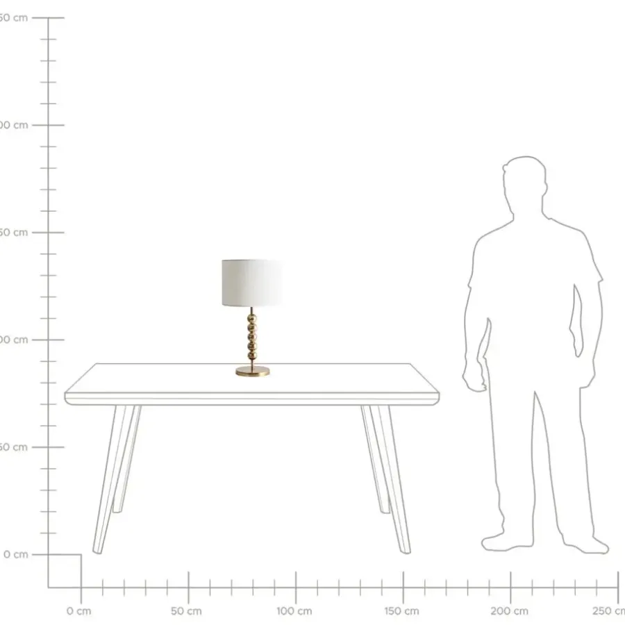 Tafellampen-Leen Bakker LOKY - Tafellamp - Messing - Metaal