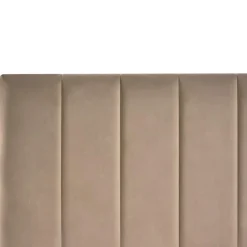 Leen Bakker LONZAC - Bed met opbergruimte - Taupe - 180 x 200 cm - Fluweel