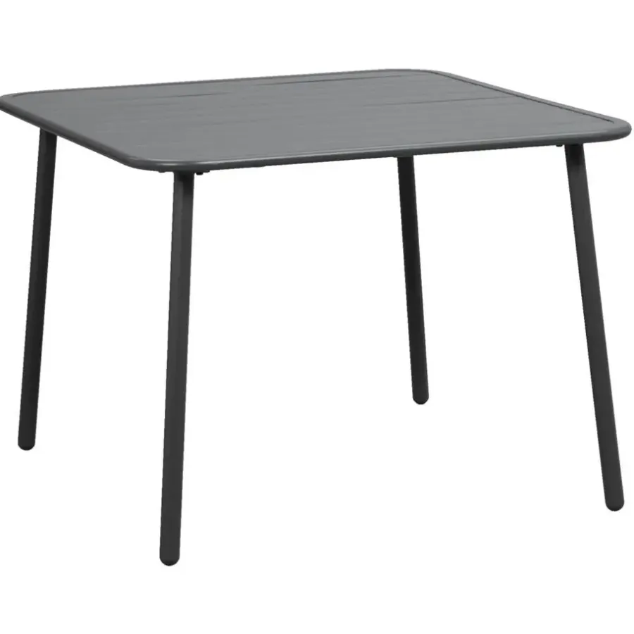 Tuintafels-Leen Bakker Lounge dinging tafel Paris - aluminium - 66x90x90 cm