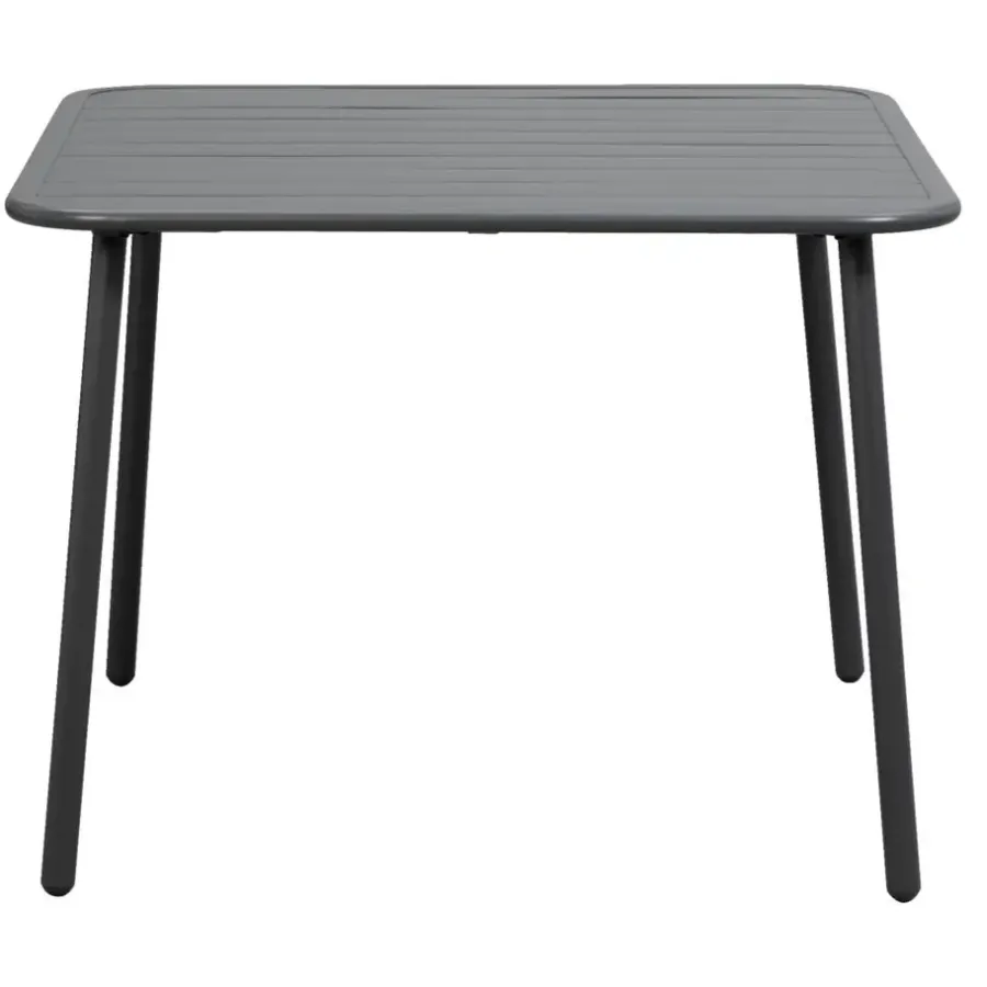 Tuintafels-Leen Bakker Lounge dinging tafel Paris - aluminium - 66x90x90 cm