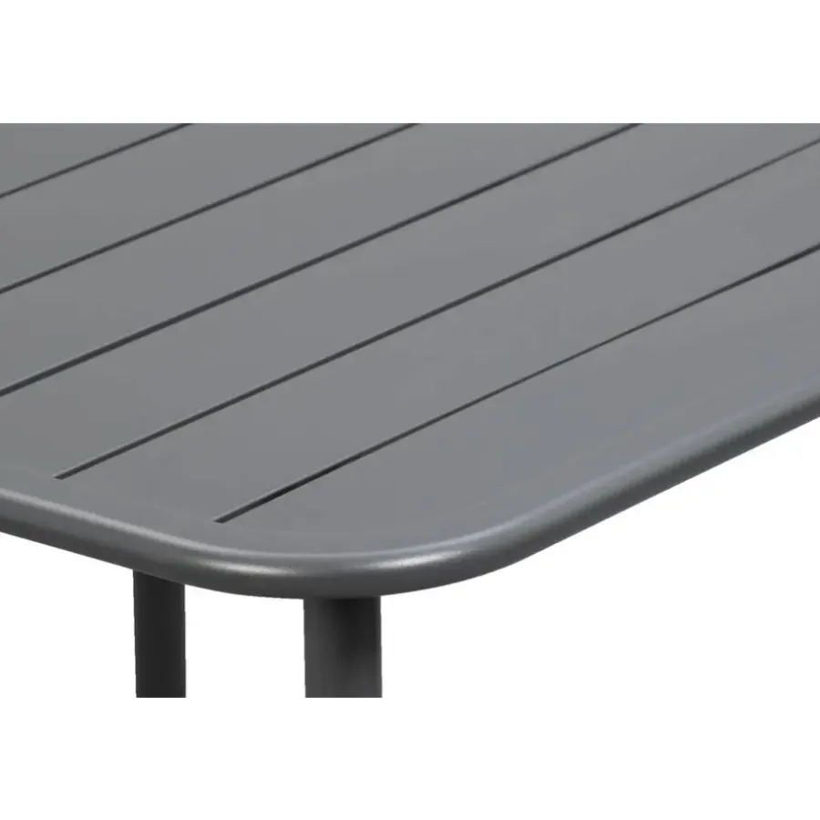 Tuintafels-Leen Bakker Lounge dinging tafel Paris - aluminium - 66x90x90 cm