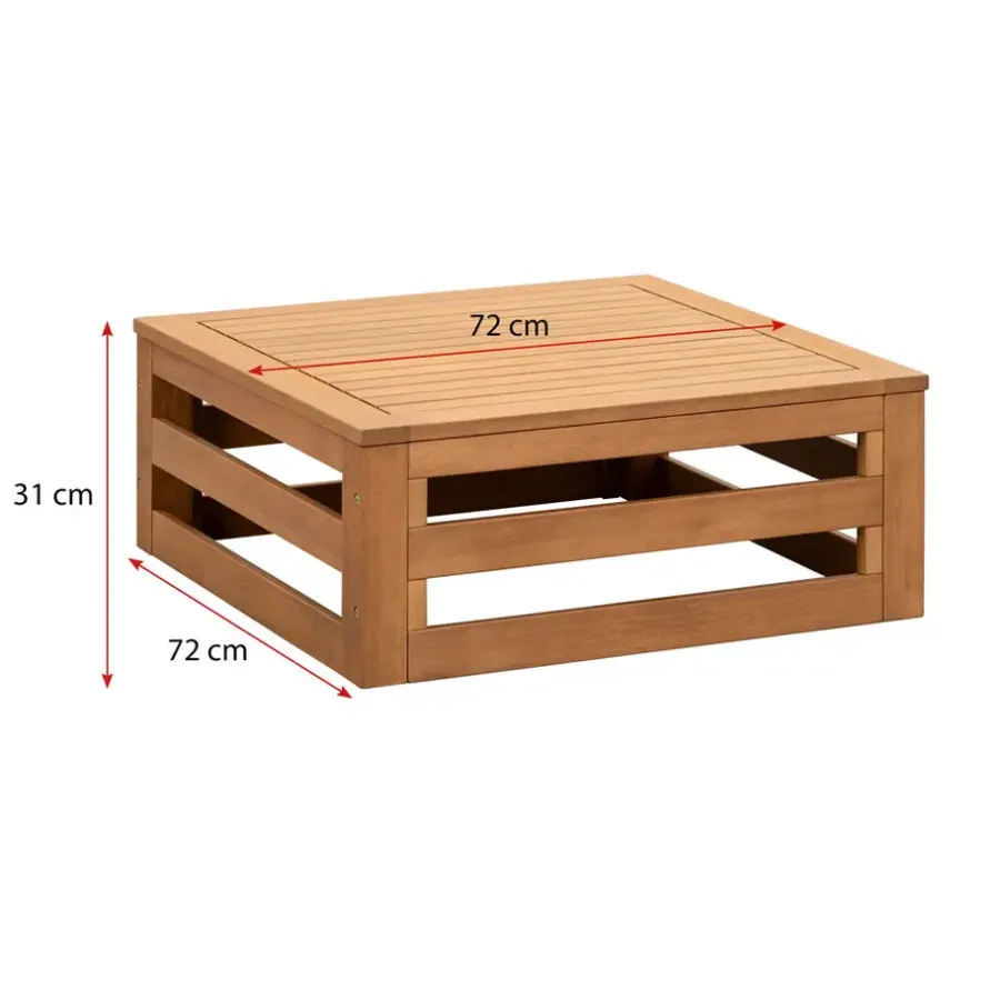 Loungeset Elementen-Leen Bakker Loungebank element Clermont - tafel/hocker - 30x72x72 cm