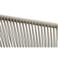 Leen Bakker Loungebank Nant - wicker/acacia taupe - 87x170x67 cm - incl. kussens