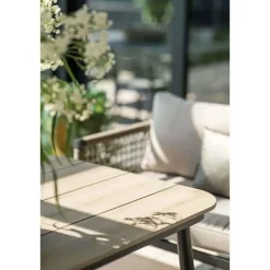 Garden Impressions Lounge-diningtafel voor Bologna/Diamo/Teramon - 160x90 cm - zwart