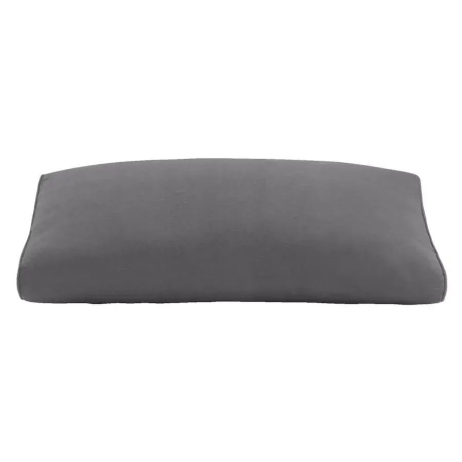 Loungekussens-Leen Bakker Loungekussen Brest rug/zij - grijs - 73x43 cm